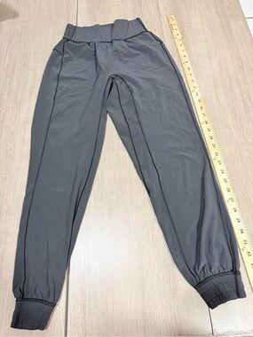 lululemon athletica Women's Charcoal Gray Jogger Jumpsuit Bottoms